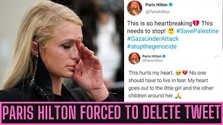 PARIS HILTON DELETES PRO PALESTINE TWEET