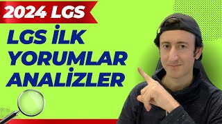 2024 LGS SONA ERDİ | CEVAPLAR, YORUM VE ANALİZLER