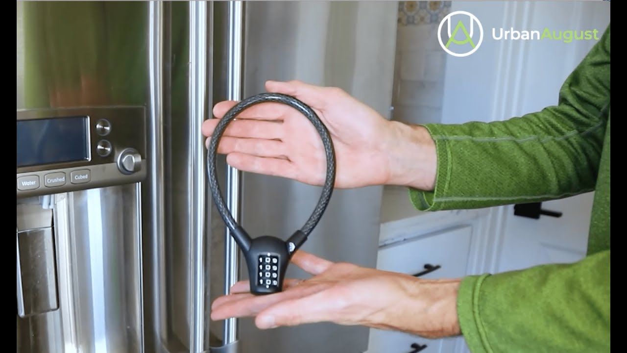 Urban August Fridge Lock: Multi-functional French-door Refrigerator Lock  (Long)