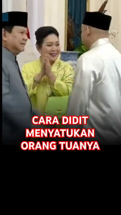 Peran Didit Prabowo menyatukan kedua orang tuanya #shorts