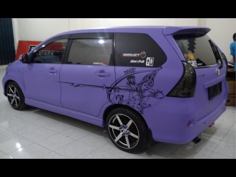 Pemasangan Stiker Mobil Fullbody Dengan Stiker Jenis Doff Purple