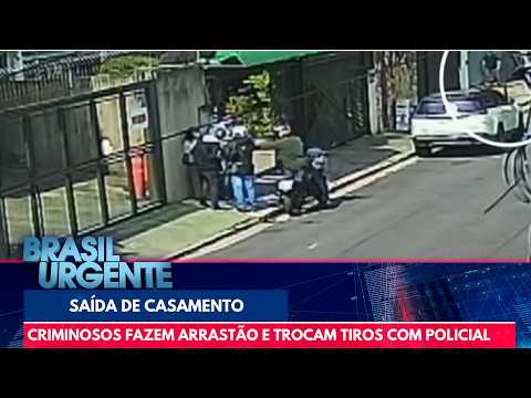 SP: motoqueiros fazem arrastão na saída de casamento e trocam tiros com policial | Brasil Urgente