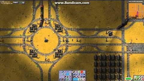 Factorio 4 lane intersection, Twilight