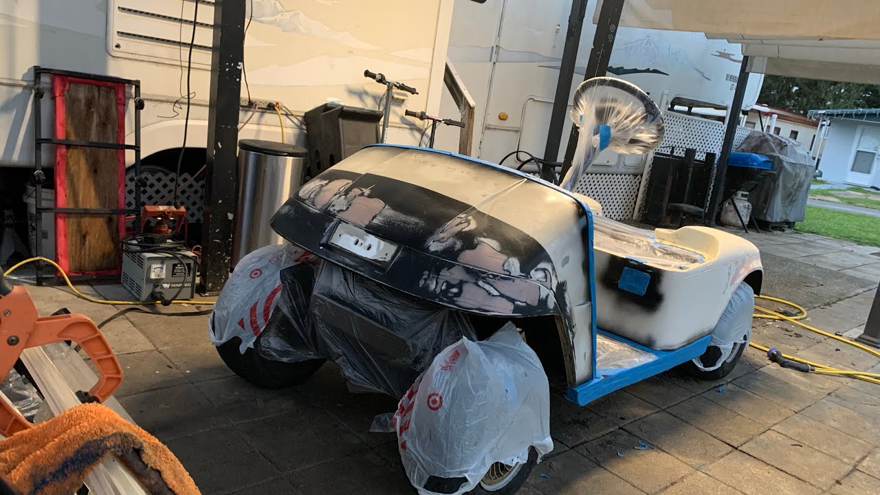 Golf Cart Rattle Can Paint Job - YouTube