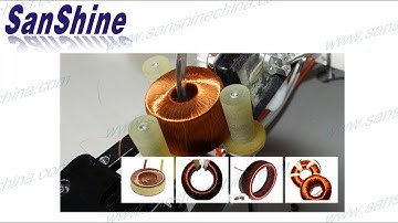 Slider type fine wire big toroidal coil winding machine (SS900S8-10)