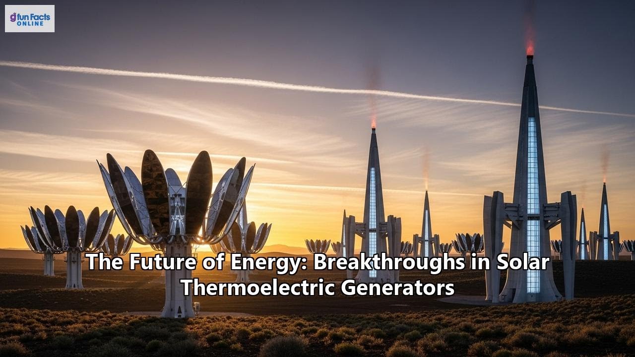 The Future of Energy: Breakthroughs in Solar Thermoelectric Generators ...
