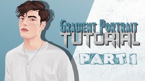 How To Make Normal Gradient Vector Portrait ( Part 1 ) | | Infnite Design Tutorial