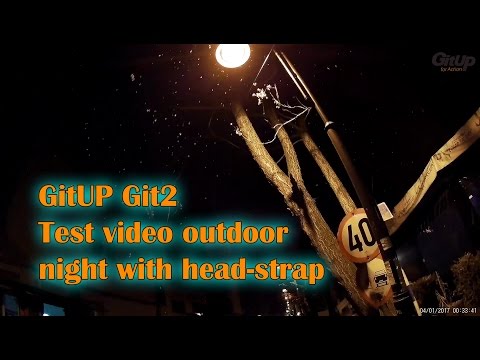 GitUP Git2 test head-strap night video