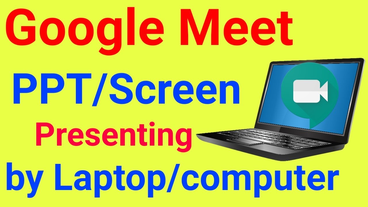 How to present screen in laptop/pc YouTube