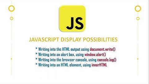 javaScript Display Possibilities -output in javaScript