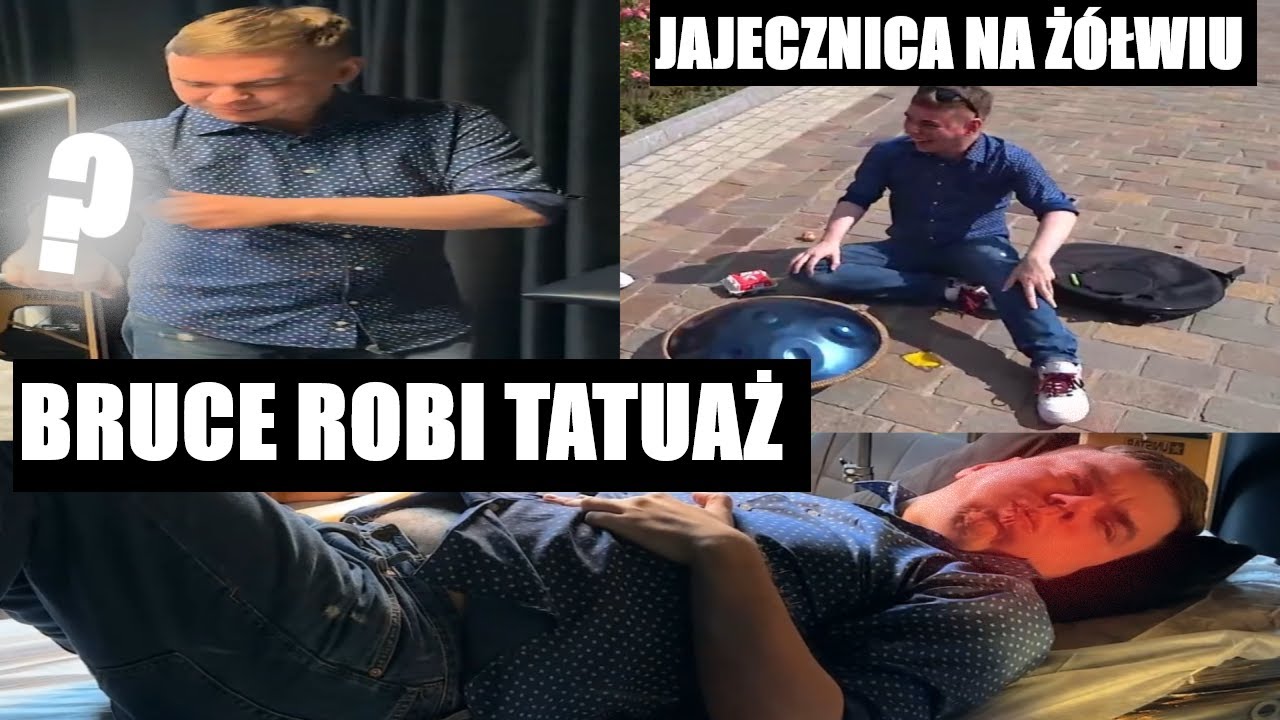 RANDOMBRUCE ROBI TATUAŻ!!! JAJECZNICA NA ŻÓŁWIU