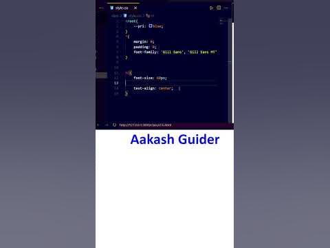 06/100 Tricks: How to use root aliment HTML CSS JS #webdevelopment # ...