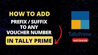 How To Add Prefix ,Suffix To Any Voucher Number | Customize Invoice Number In Tally | Accounts First screenshot 1