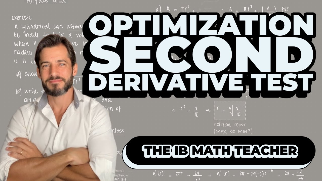 How to use the second derivative test in optimization problems (IB Math ...