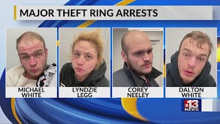4 involved in major theft ring arrested two previously charged for vandalizing Cassie Johnson memor