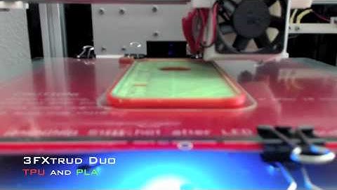 TPU with PLA dual material 3D printing with 3FXtrud Duo by ShapingBits