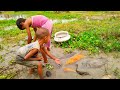 New Hand Fishing Video | Traditional Boy Hunting Big Fish By Hand #fish #fishing