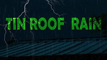 🎧 TIN ROOF RAIN with Thunderstorm | Ambient Noise Sleep and Meditation Sounds| @Ultizzz day#49