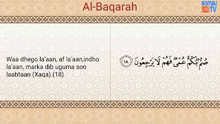 Quran Juz' 1 Arabic and Somali Recitation | Quraanka Juzka 1aad oo Af Soomaali screenshot 5