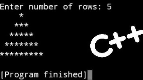 Asterisk (star) Pyramid Pattern in c++