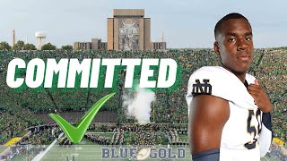 ELITE offensive lineman Aamil Wagner commits to Notre Dame football | Highlights and analysis