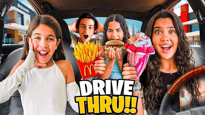 PEDINDO E COMENDO TUDO QUE O CARRO DA FRENTE PEDIU NO DRIVE THRU !