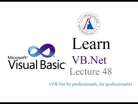 Vb Net Lecture 48(Using MenuStrip,Menu,MenuItem)