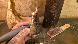 Live Coffee And Power Wood Carving Talk. Q&a