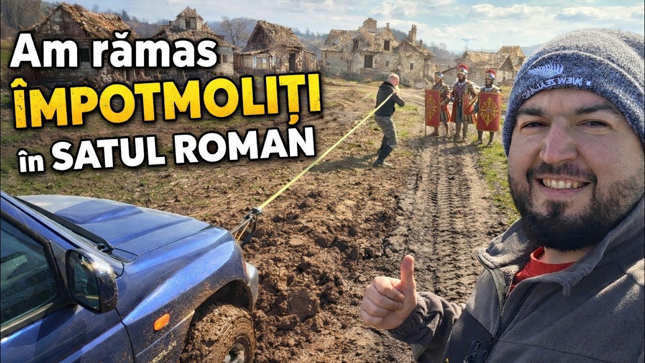 Căutam așezări ROMANE și am rămas cu mașina în noroi!