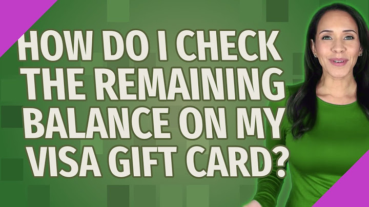 How to find balance on visa gift card