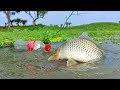 Amazing Fishing Video | Traditional Hook Fishing With Plastic Bottle | Beautiful Fishing Technique