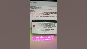 TS4 updater is broken! 😣