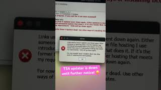 TS4 updater is broken! 😣