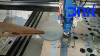 Metal laser cutting machine cutting 2mm stainless steel  reci 150w tube co2 laser cutter