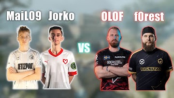 FACEIT GODS VS OLD GODS | 5350 ELO MaiL09 FACES OLOF AND F0REST IN FACEIT MATCH | MaiL09 + Jorko POV