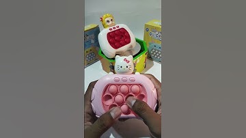 Playing push game hello kitty, pop it elektrik, push game challenge, asmr, #popit #toys