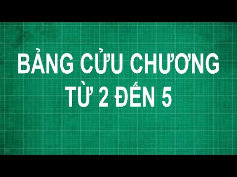 Video Rap bảng cửu chương nhân từ 2 đến 5 | toán lớp 1 2 3 4... - youtube