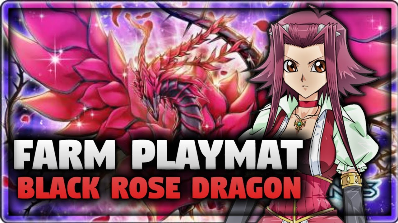 Farm Esteira Playmat Black Rose Dragon Yu Gi Oh Duel Links Youtube