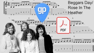 Nazareth Beggars Day/Rose in the Heather with Lyrics in Description Guitar Tabs [TABS]