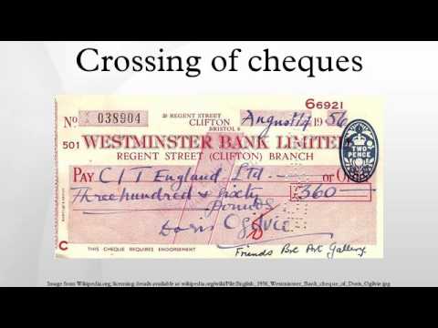 Crossing of cheques 