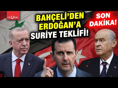 Son Dakika! Devlet Bahçeli'den Erdoğan'a Suriye ile iş birliği teklifi!