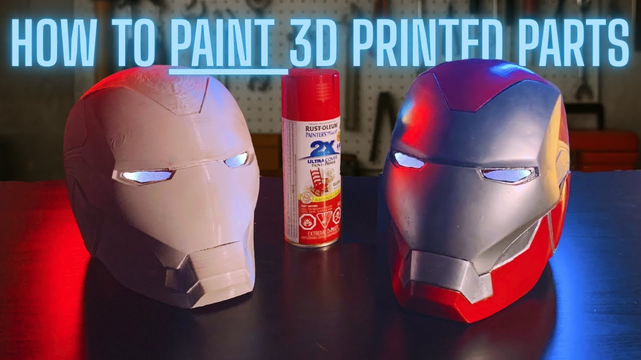 How To Paint 3D Printed Parts - YouTube
