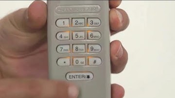 How to Program Chamberlain Wireless Keypad 940ESTD for Garage Door Opener