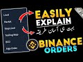 HOW to Set Binance Orders (Stop Limit, Trailing Stop, OCO, Market&Limit) Short Crypto Course