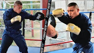 Pitbull Cruz KNOCKOUT ROLLY ROMERO workout in mountains of Mexico!