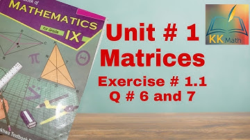 kpk board 9 class math unit 1 exercise 1.1 question 6 and 7
