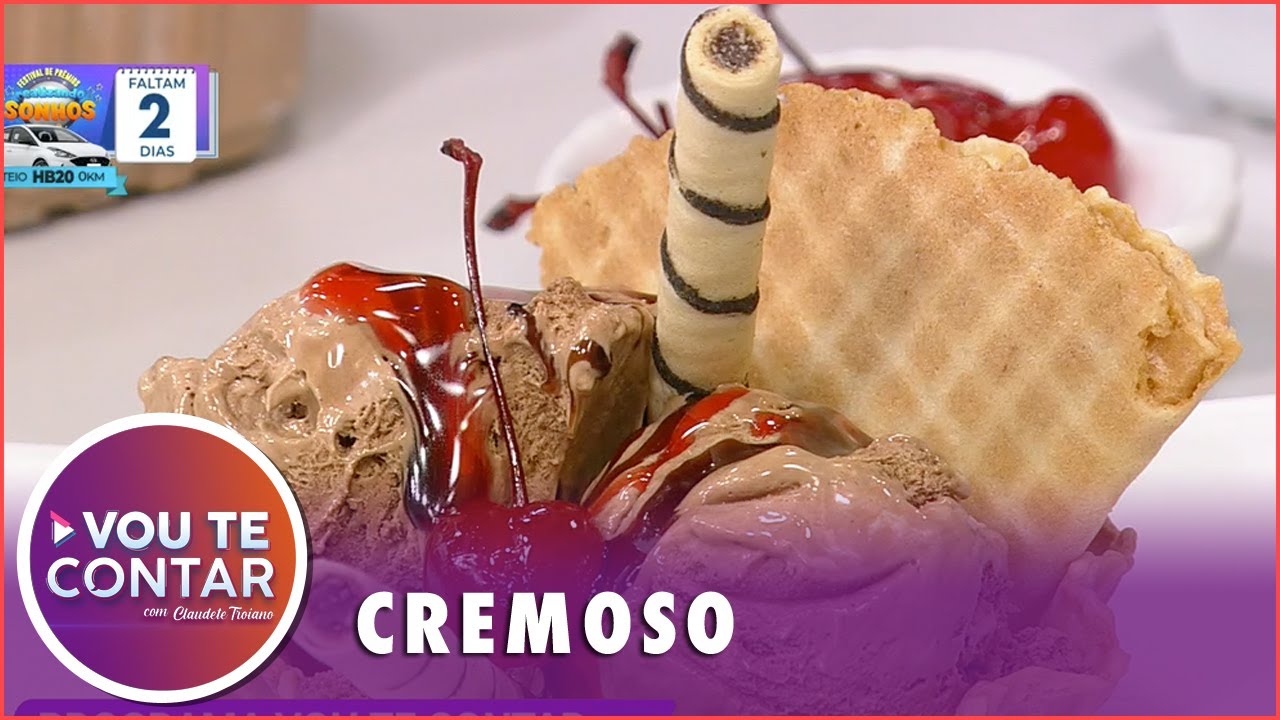 Sorvete de chocolate: aprenda fazer receita simples e saborosa