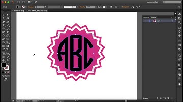 How to Make Simple Circle Monogram Frame in Adobe Illustrator