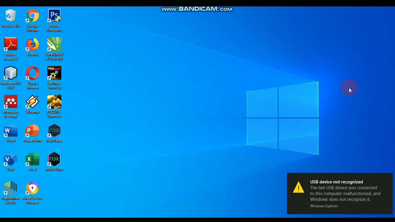 Cara Mengatasi USB device not recognized 