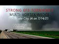 Multi-Vortex Wedge EF-3 TORNADO HITS LAKE CITY IOWA - RAW Full Chase Footage